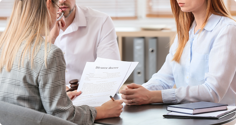 Divorce consultation meeting